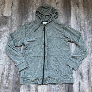 Columbia Green Lightweight Hoodie Hooded Sweatshirt Mens Size Large